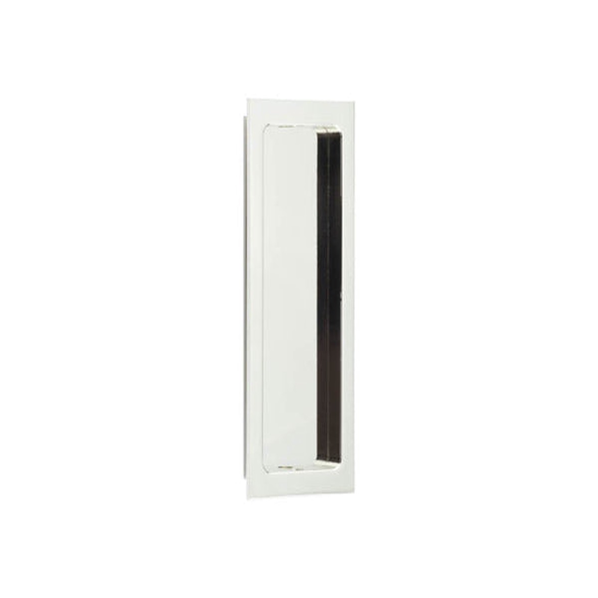 Burlington Rectangular Flush Pull Polished Nickel