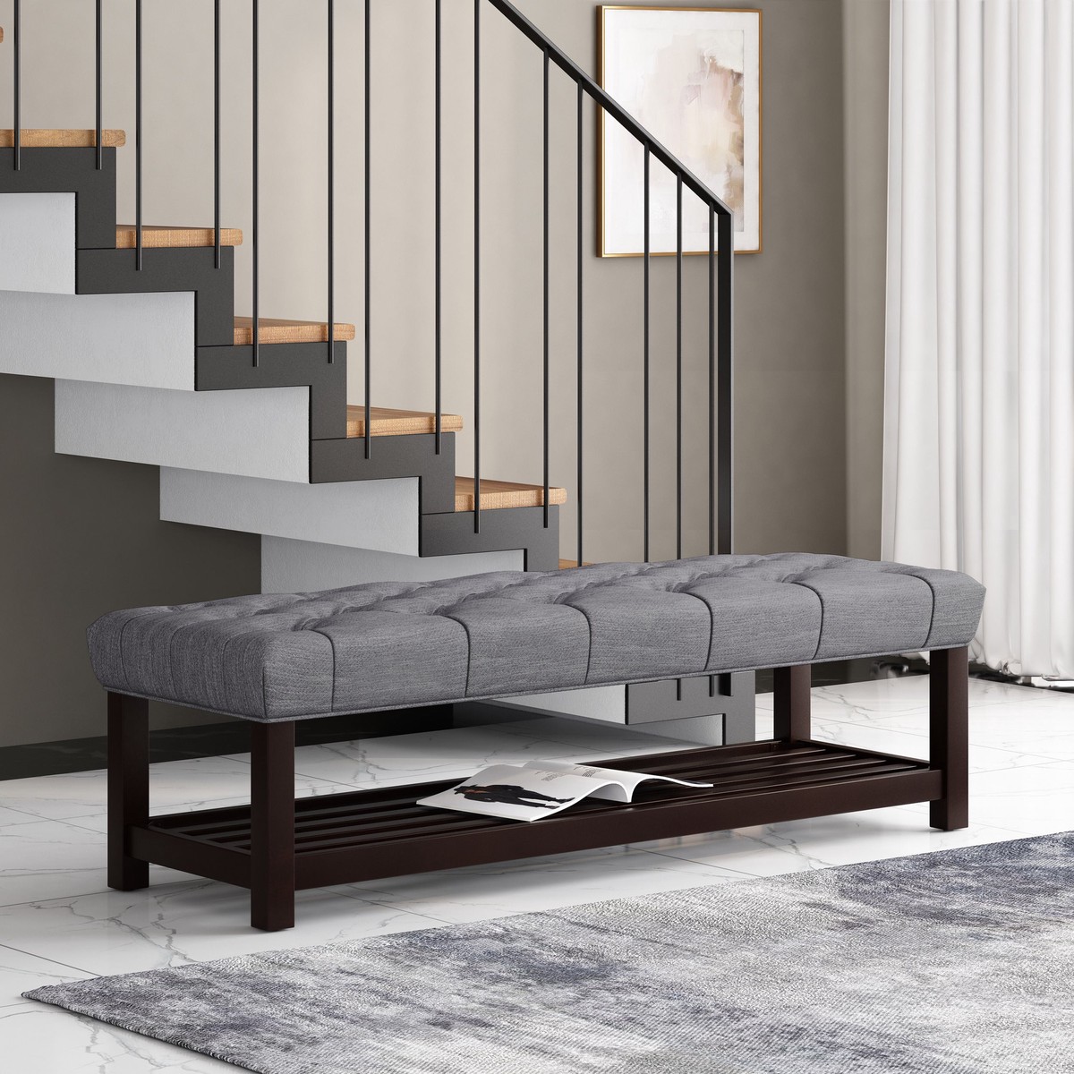 Bench Grey Fabric