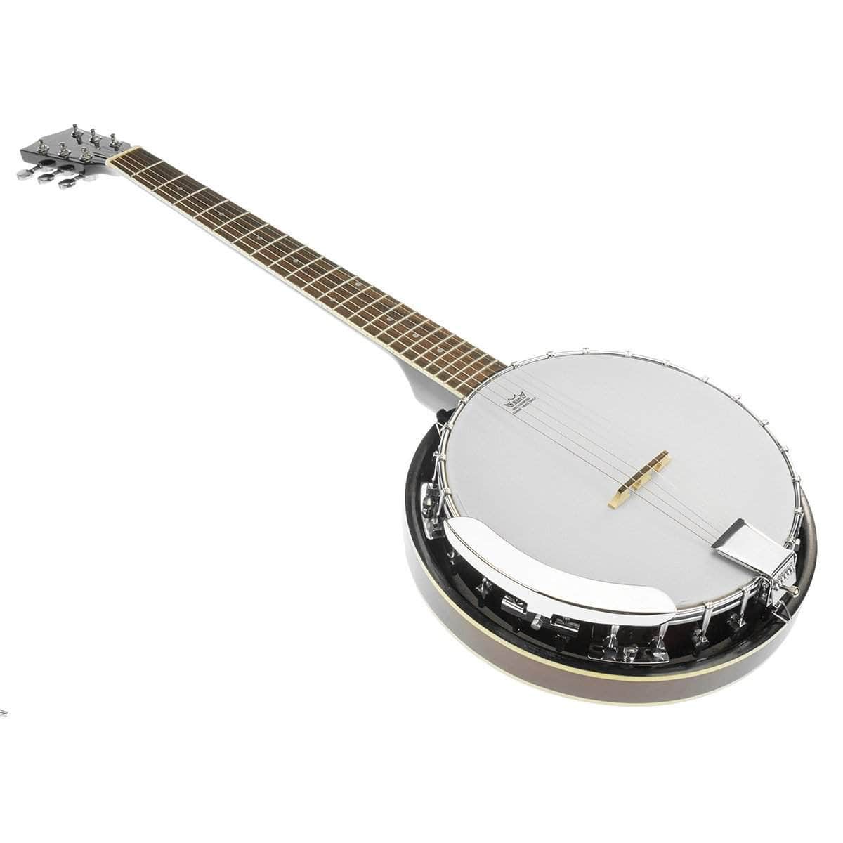 6-String Resonator Banjo - Brown