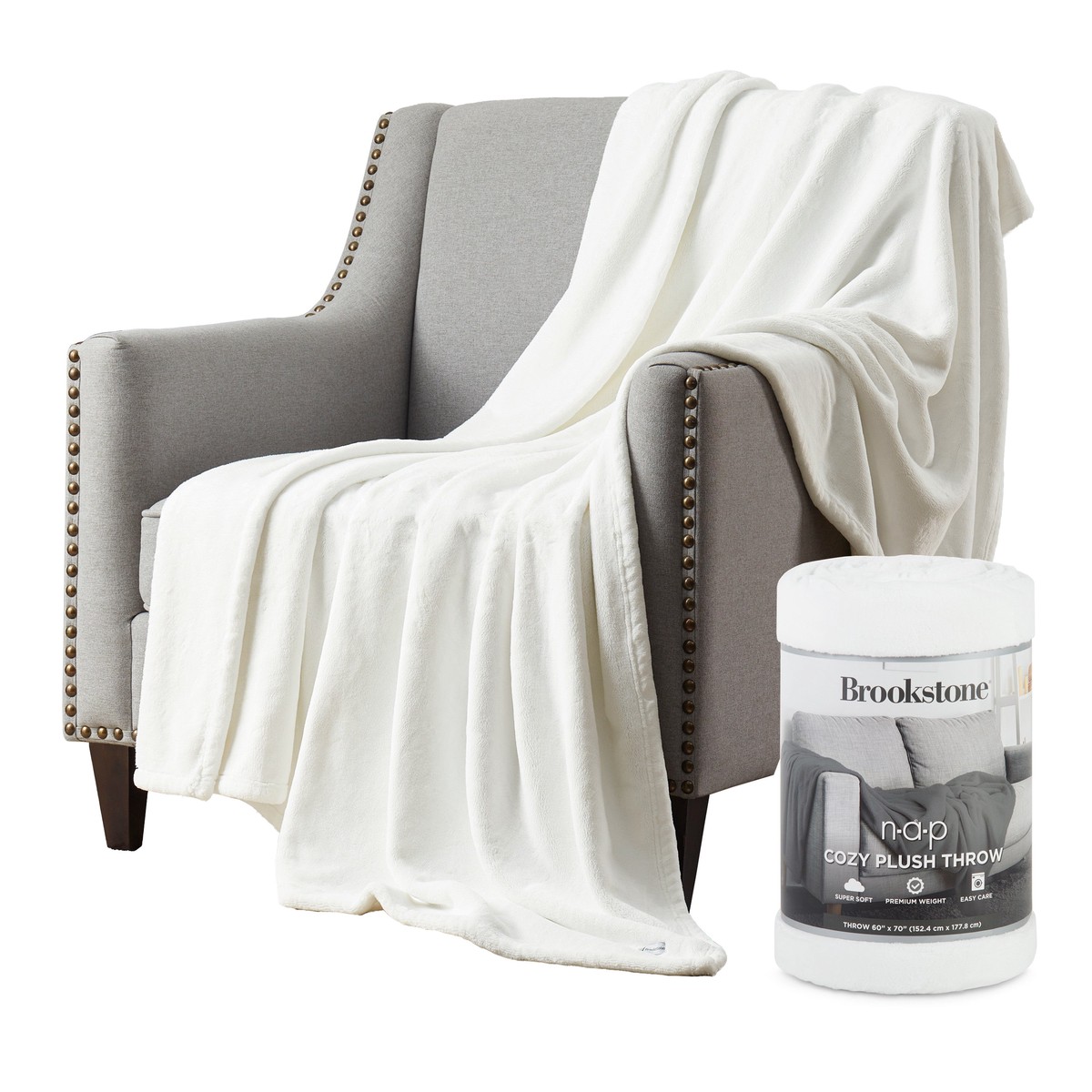 NAP Plush Throw - White
