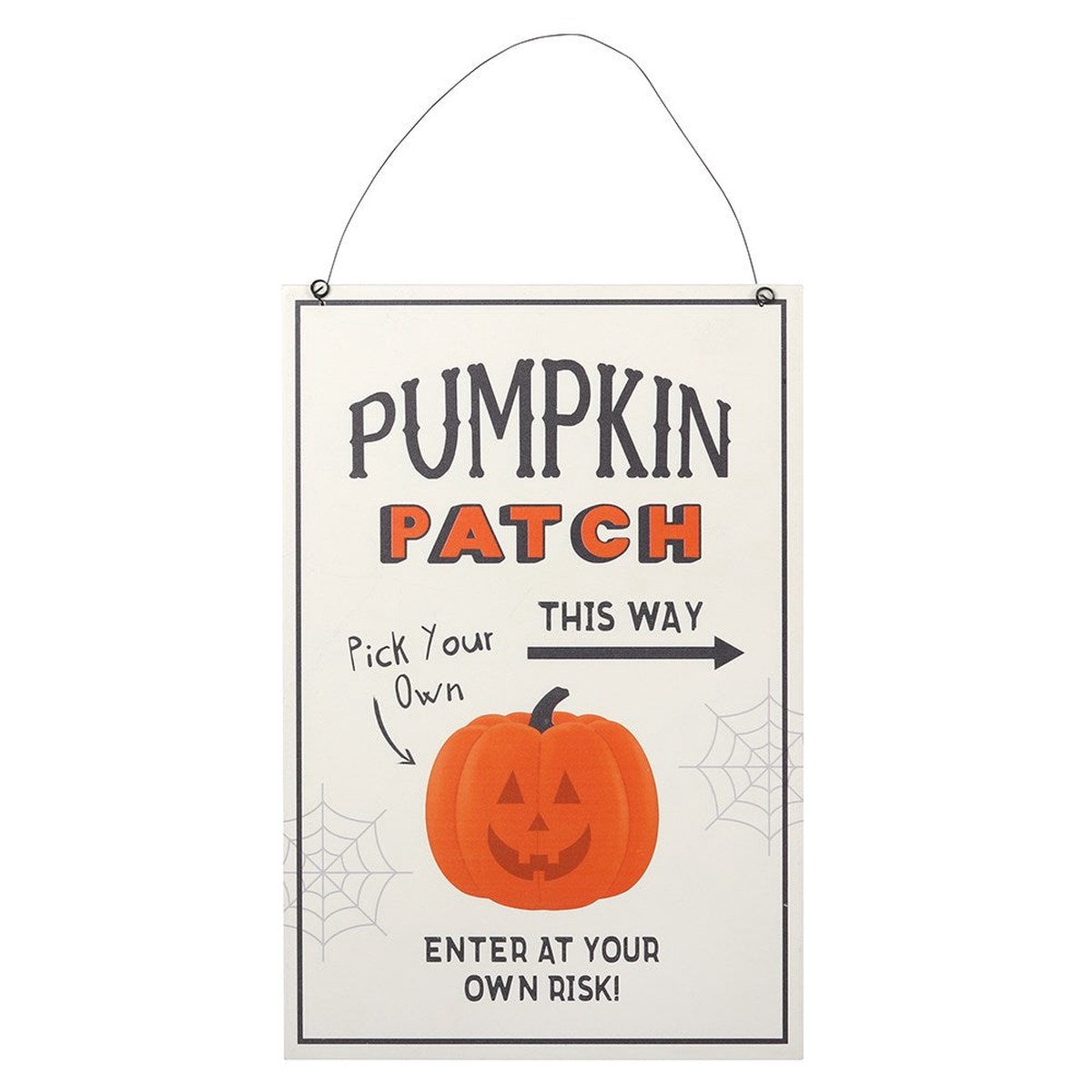 30cm Pumpkin Patch Hanging Sign