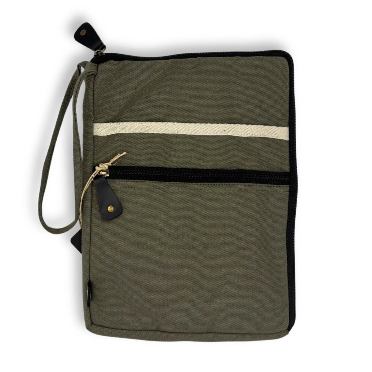 Canvas Tablet Pouch - Olive