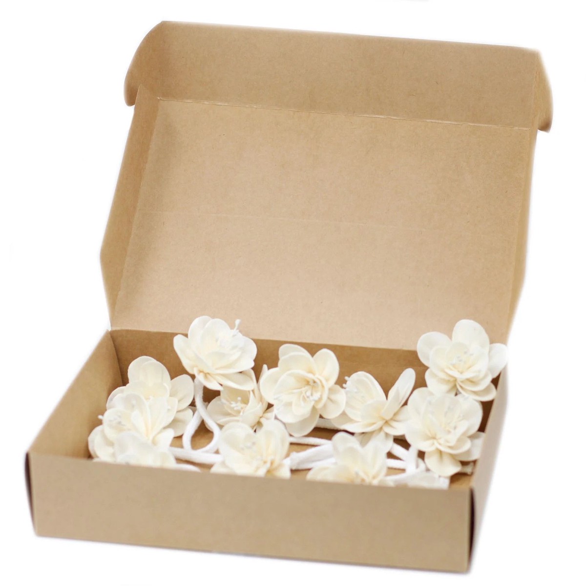 4 x Natural Diffuser Flowers Small Lily on String