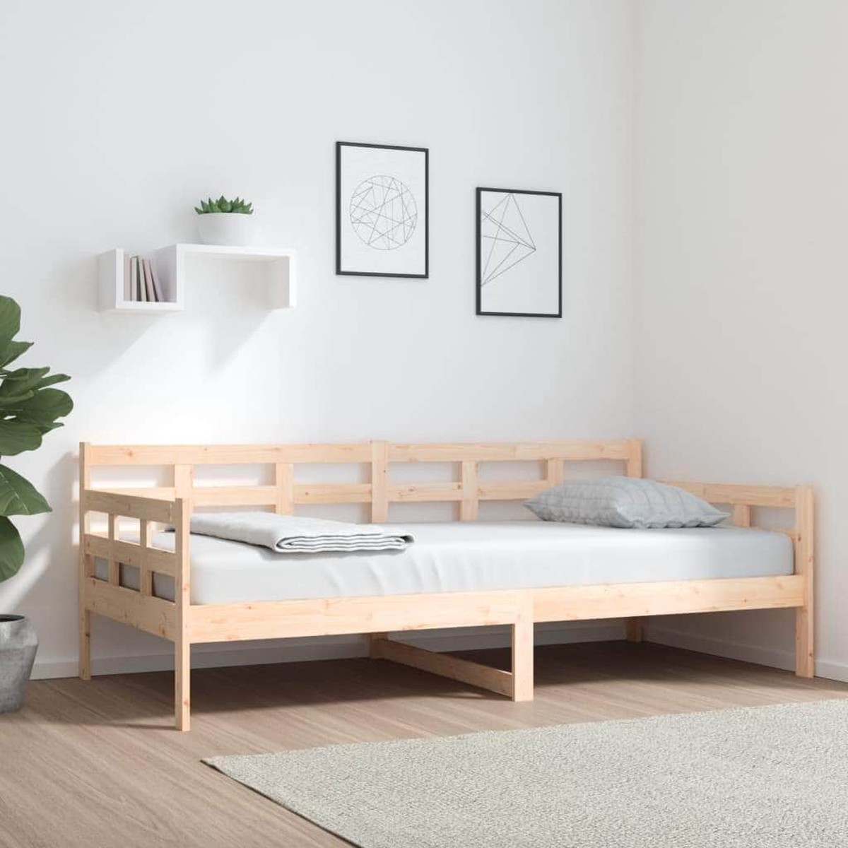 Day Bed Solid Wood Pine Single Size