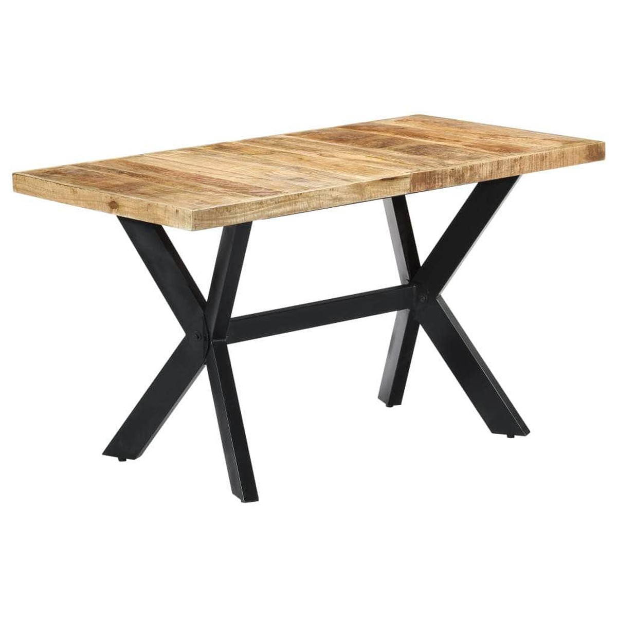Dining Table durable Solid Rough Mango Wood