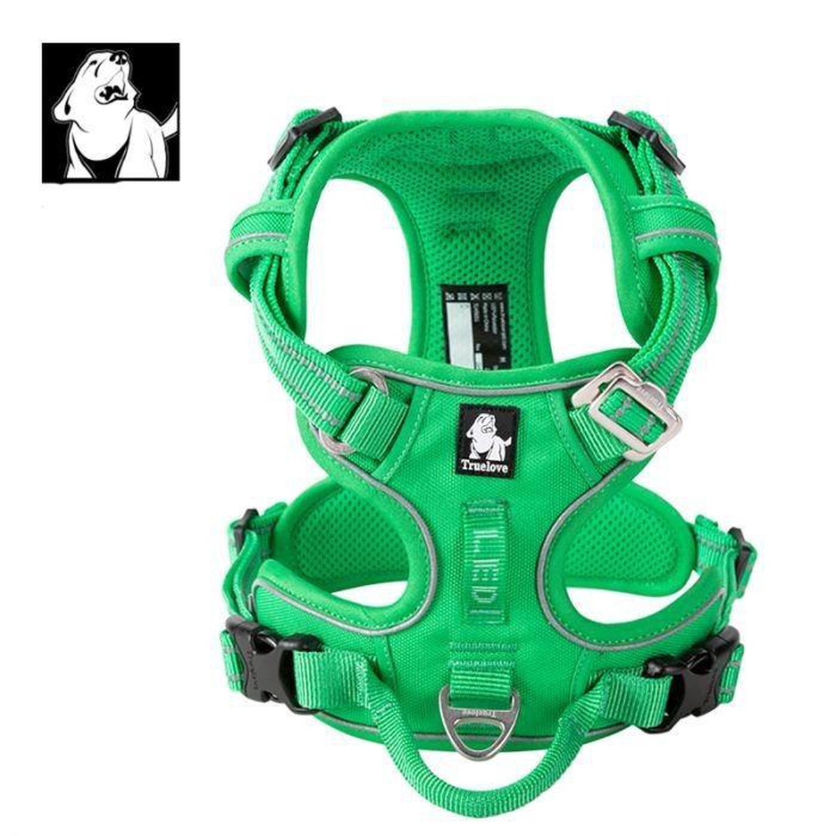 High Density NYLON Pull Harness Green - XS