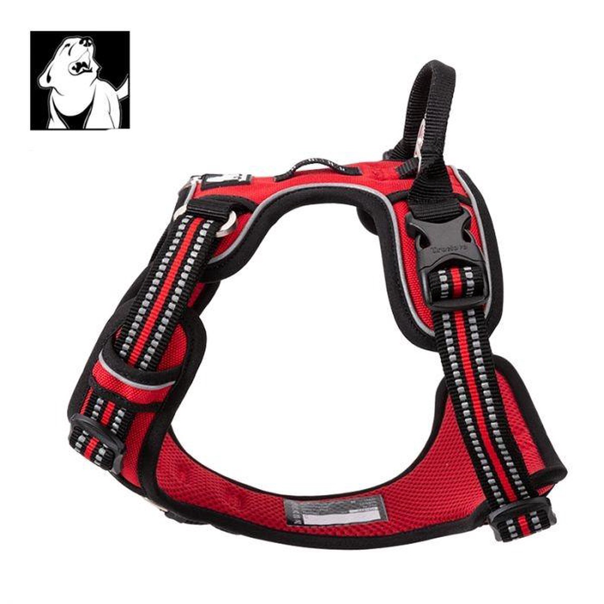 High Density NYLON Pull Harness Red - S